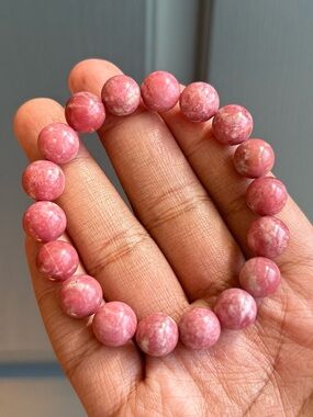HQ Pink Thulite Crystal Bracelet 11mm